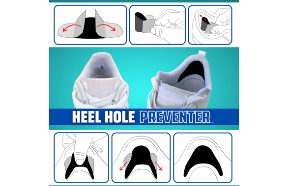 Zestaw do naprawy pięty Trainer Armour Heel Hole Preventer biały