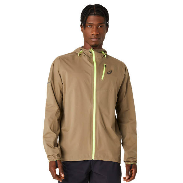 Kurtka Asics Fujitrail Waterproof Jacket brązowa męska AW24