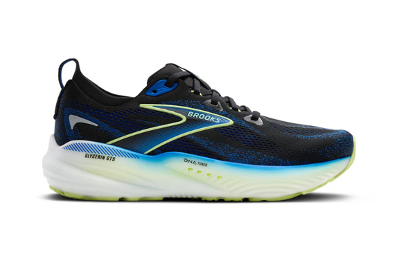 Buty Brooks Glycerin GTS 22 czarno-niebieskie męskie SS25