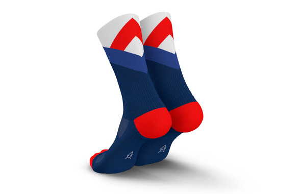 Skarpety Incylence Trail Summits Tricolore granatowo-biało-czerwone