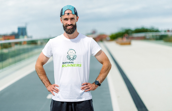 Koszulka Natural Born Runners 2025 biała męska