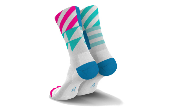 Skarpety Incylence Ultralight Elements White Blue Pink (High Cut) biało-niebiesko-różowe