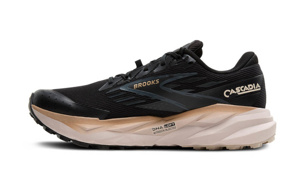 Buty Brooks Cascadia 19 z membraną G-TX (wodoodporne) czarno-beżowy męskie AW25