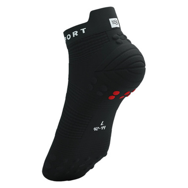 Skarpety Compressport Pro Racing Socks V4.0 Run Low (Black / White) czarno-białe