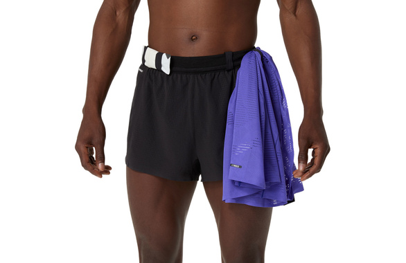 Spodenki Asics Metarun Split Short czarne męskie 