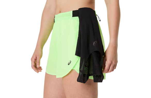 Spodenki Asics Metarun Split Short damskie zielone