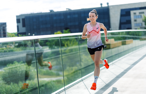 Koszulka Asics MetaSpeed Singlet damska czerwona