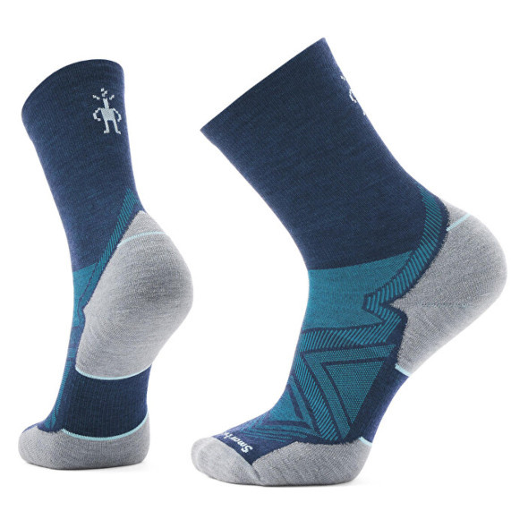 Skarpety Smartwool Run Targeted Cushion Mid Crew Socks granatowo-szare