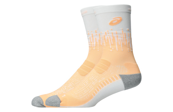 Skarpety Asics Performance Run Socks Crew biało-pomarańczowe