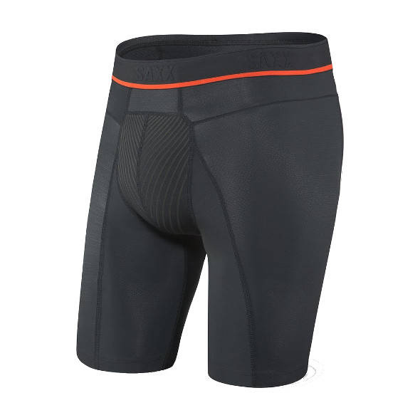 Bokserki Saxx Hyperdrive Long Leg czarne męskie