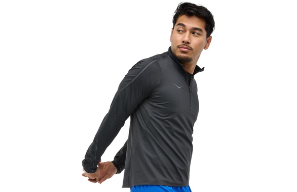 Bluza Hoka GlideTech Quarter Zip czarna męska
