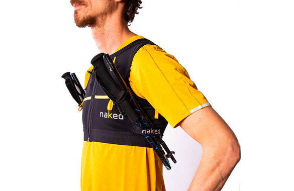 Kamizelka Naked Running Vest High Capacity czarna męska + 2 soft flaski - 3 l