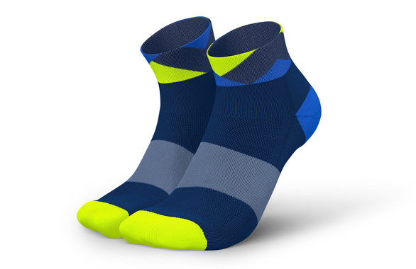 Skarpety Incylence Running Short Peaks Navy Blue Canary (Low Cut) granatowo-niebieskie