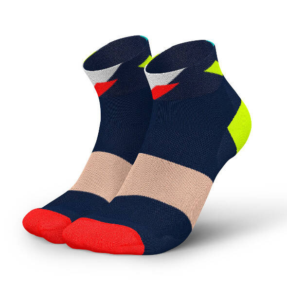 Skarpety Incylence Ultralight Strikes Short Navy Blue Inferno (Low Cut) kolorowe