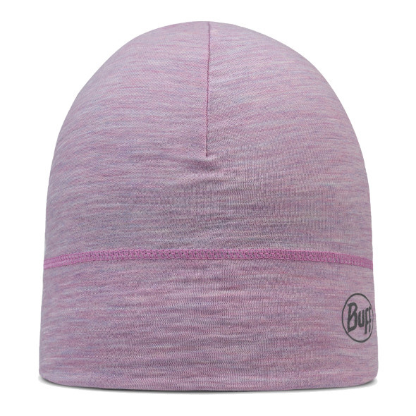 Czapka Buff Merino Beanie Solid Pansy z wełny Merino lightweight 125 różowa