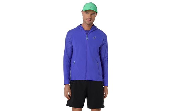Kurtka Asics Road Packable Jacket kobaltowa męska 