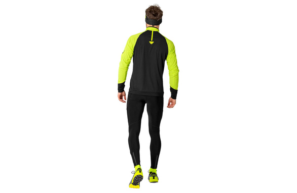 Bluza Dynafit Alpine L/S 1/2 Zip Tee czarno-żółta męska 