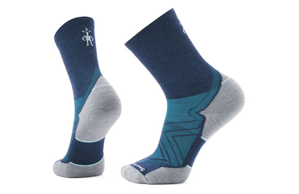 Skarpety Smartwool Run Targeted Cushion Mid Crew Socks granatowo-szare