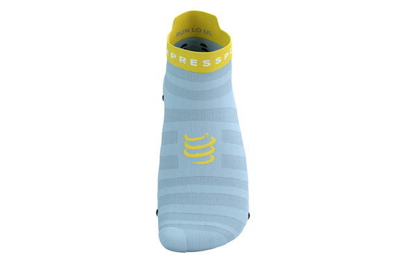 Skarpety Compressport Pro Racing Socks V4.0 Ultralight Run Low (Cashmere Blue / Maize) jasnoniebieskie