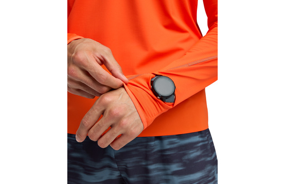 Bluza Hoka GlideTech Quarter Zip pomarańczowa męska