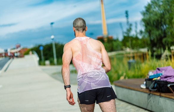 Koszulka Asics MetaSpeed Singlet czerwona męska  