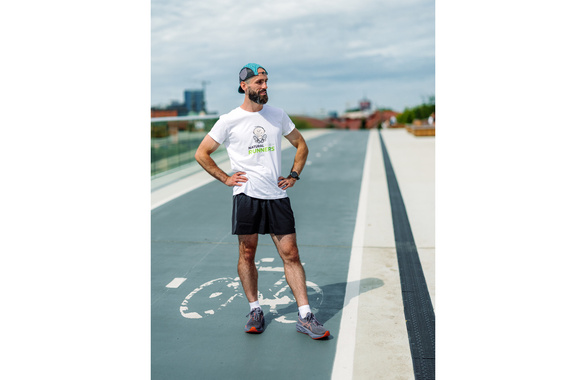Koszulka Natural Born Runners 2025 biała męska