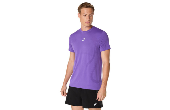 Koszulka Asics Road Seamless SS Top fioletowa męska 