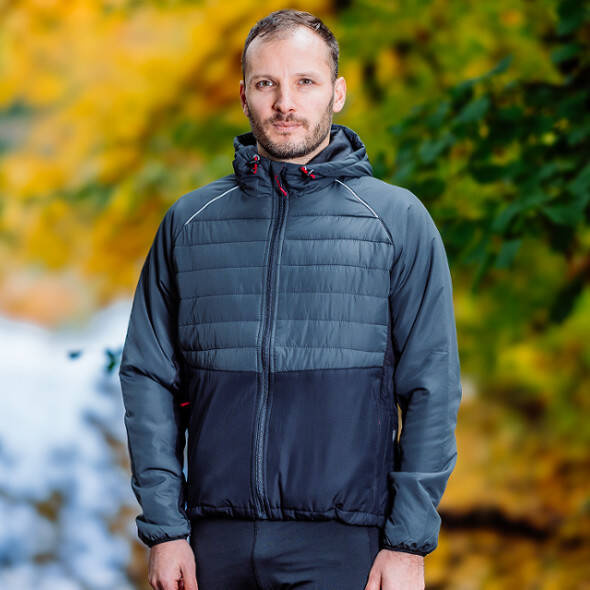 Kurtka Dobsom R-90 Hybrid Jacket szaro-czarna męska