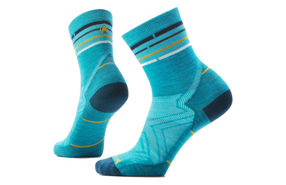 Skarpety Smartwool Run Zero Cushion Mid Crew Socks Capri damskie niebieskie