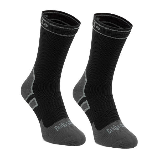 Skarpety wodoodporne Bridgedale StormSock Lightweight Boot czarno-szare