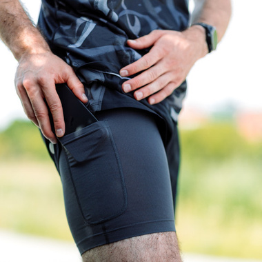 Spodenki Asics Road 2-n-1 5in Short czarne męskie