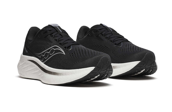 Buty Saucony Ride 18 damskie czarno-białe AW25