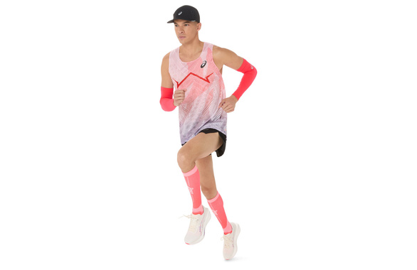 Koszulka Asics MetaSpeed Singlet czerwona męska  