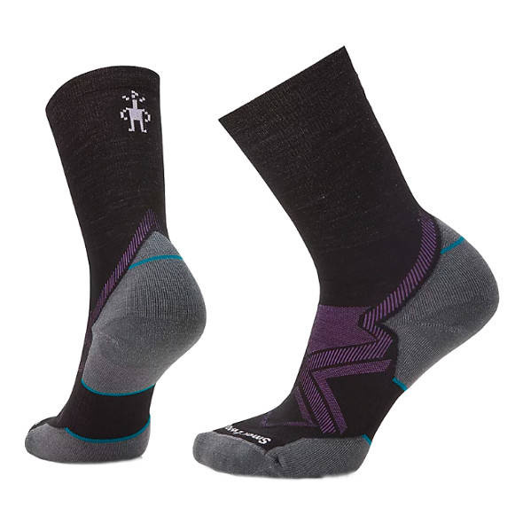 Skarpety Smartwool Run Cold Weather Targeted Cushion Crew Socks damskie czarno-szare