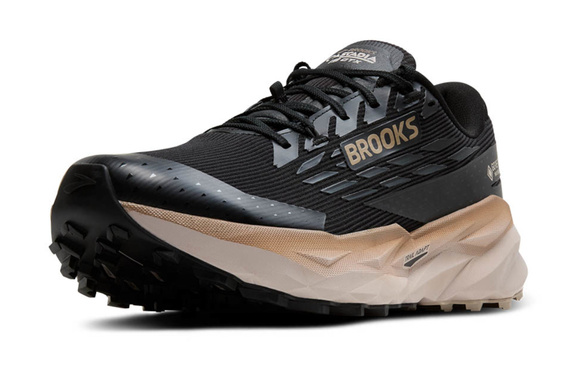 Buty Brooks Cascadia 19 z membraną G-TX (wodoodporne) czarno-beżowy męskie AW25