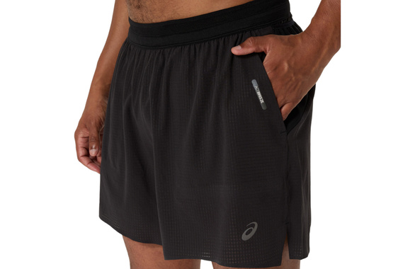 Spodenki Asics Fujitrail Elite Short czarne męskie 