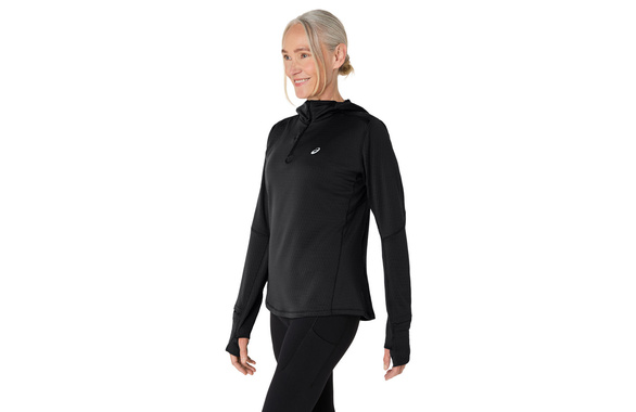 Bluza Asics Road Winter LS Hoodie damska czarna