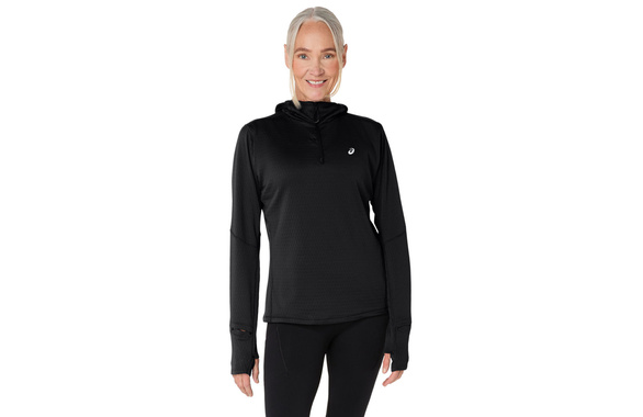 Bluza Asics Road Winter LS Hoodie damska czarna