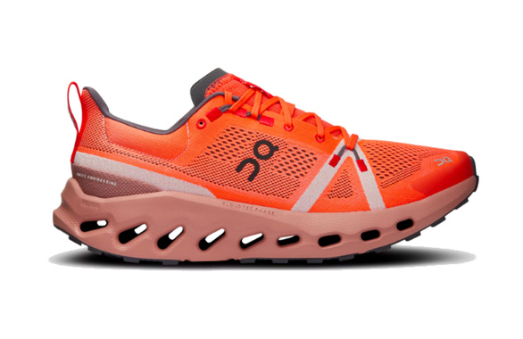 Buty On Cloudsurfer Trail czerwone męskie AW24