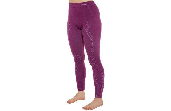 Getry termoaktywne Brubeck Extreme Wool LE1351W z wełny merino damskie fuksjowe