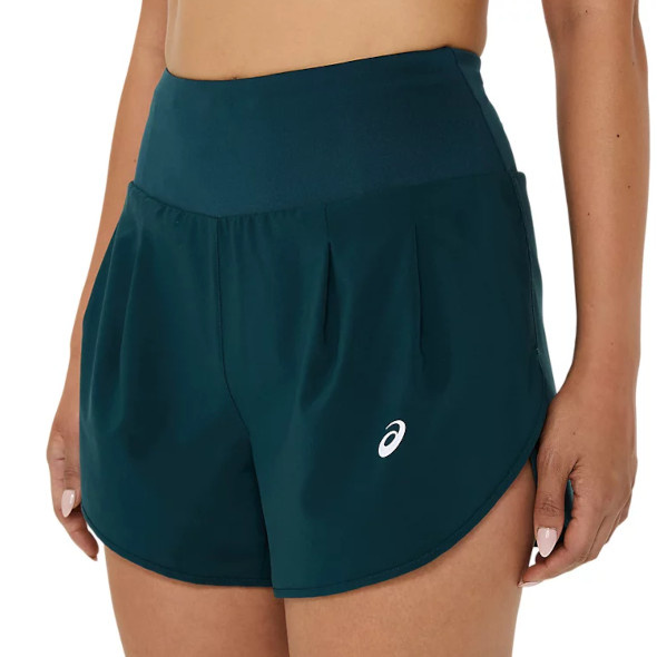 Spodenki Asics Road 3.5IN Short damskie ciemnozielone