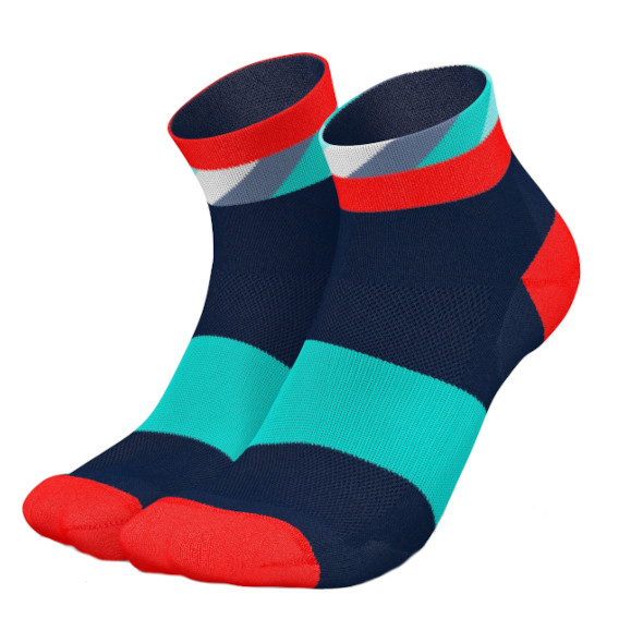 Skarpety Incylence Ultralight Strides Short Navy Inferno (Low Cut) granatowo-czerwone