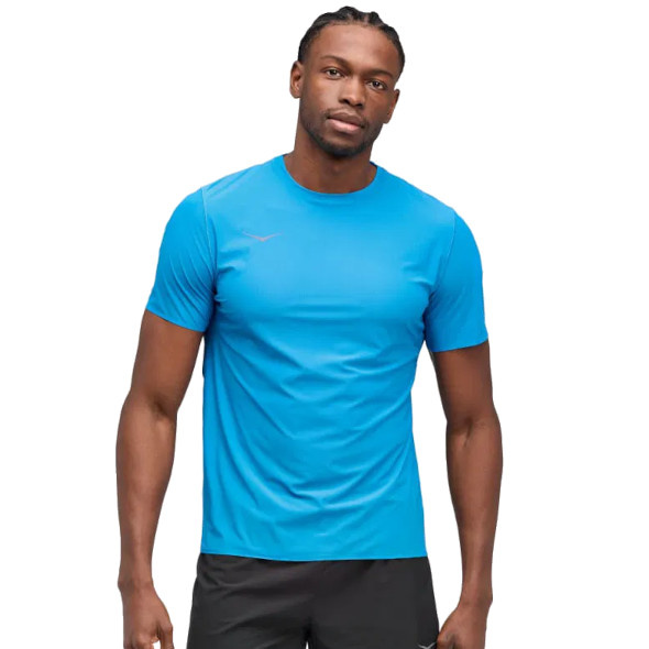 Koszulka Hoka Airolite Run Short Sleeve jasnoniebieska męska 