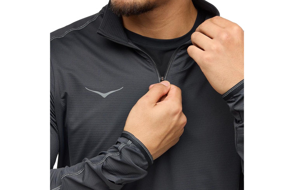 Bluza Hoka GlideTech Quarter Zip czarna męska