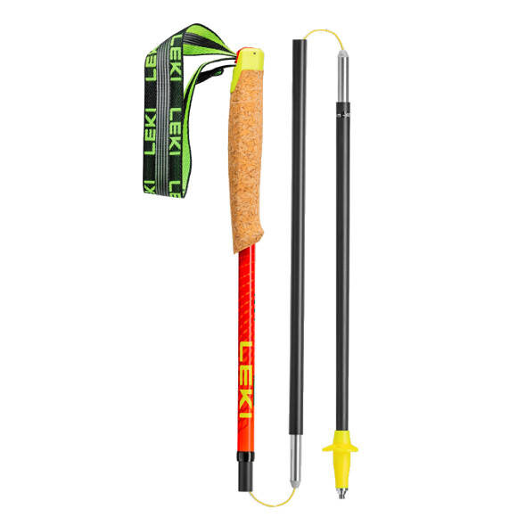 Kijki trekkingowe do biegania po górach Leki Neotrail Pro FX.One Superlite czarno-czerwone