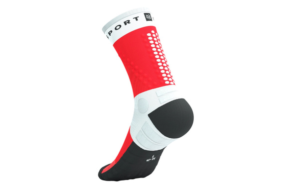 Skarpety Compressport Ultra Trail Socks v2.0 biało-czerwono-czarne