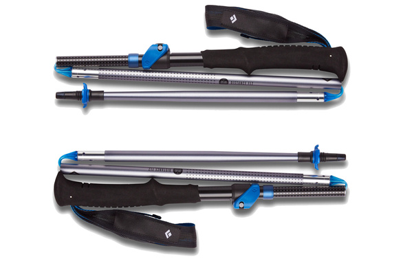 Kije Black Diamond Distance FLZ Poles czarno-szare