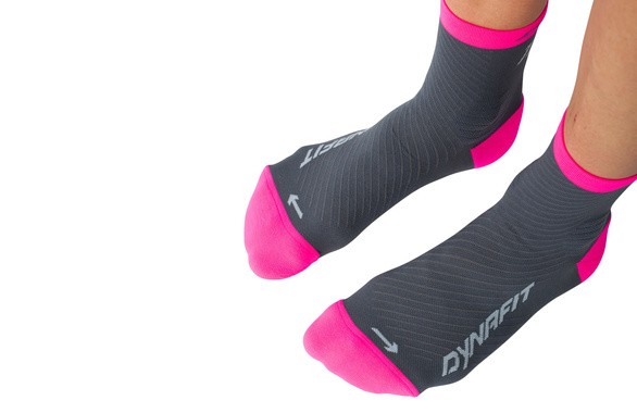 Skarpety Dynafit Trail Mid Socks szaro-różowe