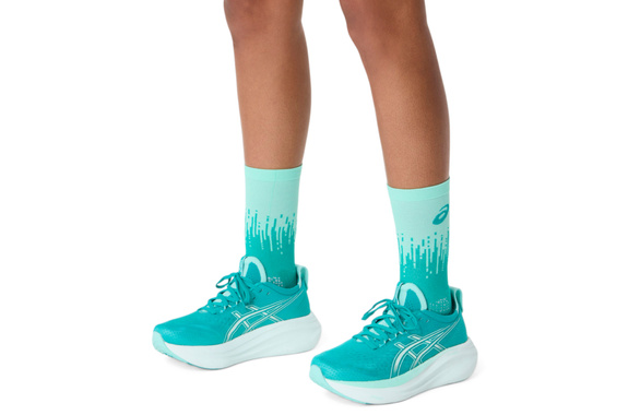 Skarpety Asics Performance Run Socks Crew zielono-szare