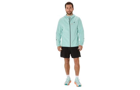 Kurtka Asics Metarun Waterproof Jacket turkusowa męska SS25